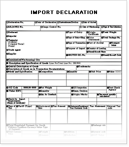 Import declaration. Export Customs Declaration. Import Declaration form. Korean Export Declaration. Indian Export Declaration.