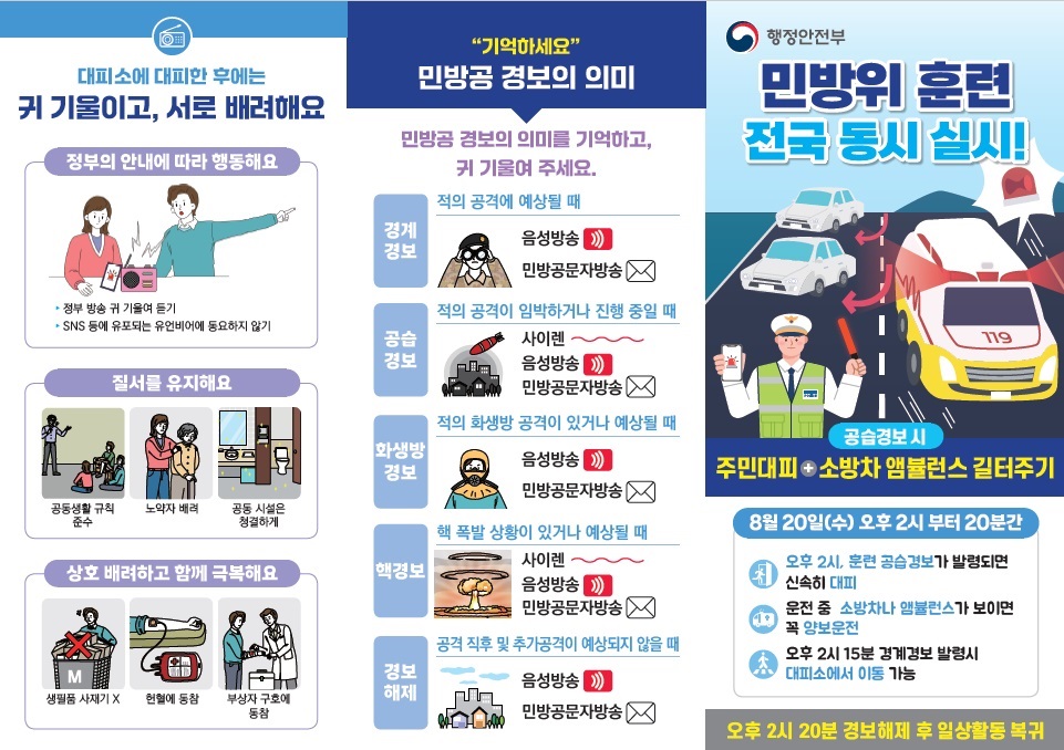 2025년 민방위훈련